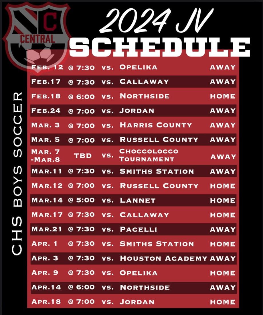 JV Schedule